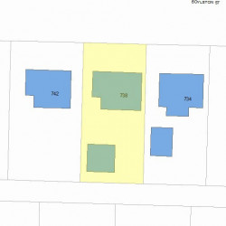 738 Boylston St, Newton, MA 02459 plot plan