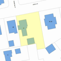 44 Erie Ave, Newton, MA 02461 plot plan