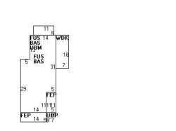 8 Raymond Pl, Newton, MA 02465 floor plan