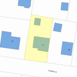 51 Everett St, Newton, MA 02459 plot plan