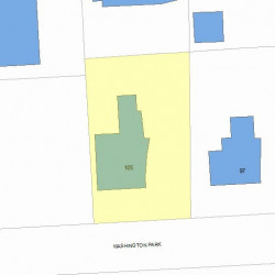 105 Washington Park, Newton, MA 02460 plot plan