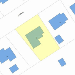 17 Chapin Rd, Newton, MA 02459 plot plan