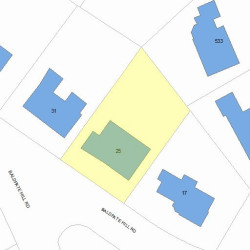 25 Baldpate Hill Rd, Newton, MA 02459 plot plan