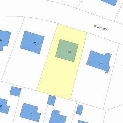 62 Stuart Rd, Newton, MA 02459 plot plan