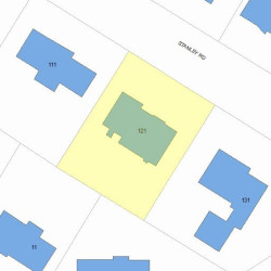 121 Stanley Rd, Newton, MA 02468 plot plan