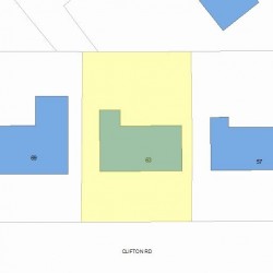63 Clifton Rd, Newton, MA 02459 plot plan