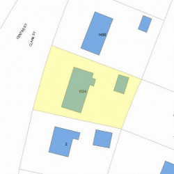 1504 Centre St, Newton, MA 02461 plot plan