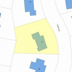 35 Judith Rd, Newton, MA 02459 plot plan