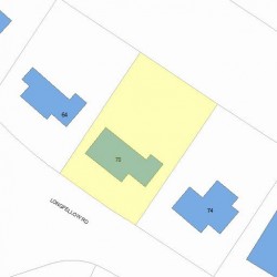 70 Longfellow Rd, Newton, MA 02462 plot plan
