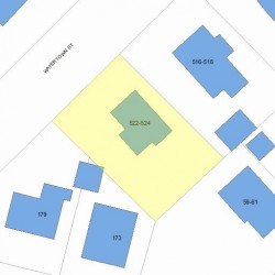 524 Watertown St, Newton, MA 02460 plot plan