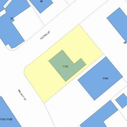 1186 Walnut St, Newton, MA 02461 plot plan
