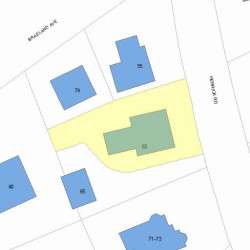 63 Herrick Rd, Newton, MA 02459 plot plan