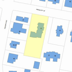 55 Prescott St, Newton, MA 02460 plot plan