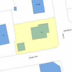 65 Oak St, Newton, MA 02464 plot plan
