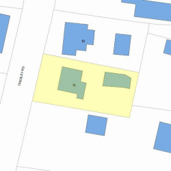 16 Chesley Rd, Newton, MA 02459 plot plan