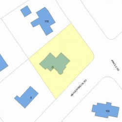 20 Meadowbrook Rd, Newton, MA 02459 plot plan