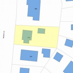 710 Walnut St, Newton, MA 02459 plot plan