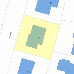 34 Lyme Rd, Newton, MA 02465 plot plan