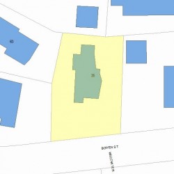 35 Bowen St, Newton, MA 02459 plot plan