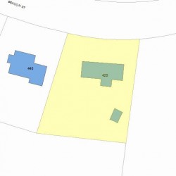 428 Beacon St, Newton, MA 02459 plot plan