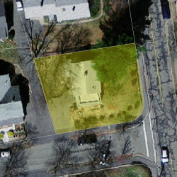 43 Oak St, Newton, MA 02464 aerial view