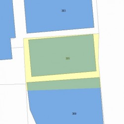 305 Walnut St, Newton, MA 02460 plot plan