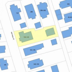 140 Harvard St, Newton, MA 02460 plot plan