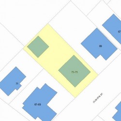 73 Clinton St, Newton, MA 02458 plot plan
