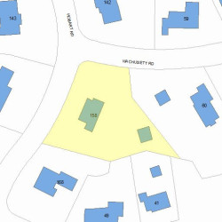 158 Hobart Rd, Newton, MA 02459 plot plan