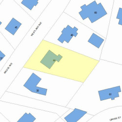 44 Westland Ave, Newton, MA 02465 plot plan