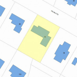 35 Holman Rd, Newton, MA 02466 plot plan