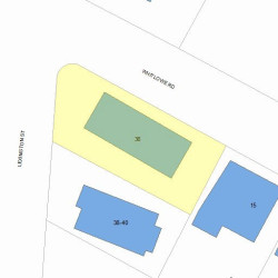 36 Lexington St, Newton, MA 02465 plot plan