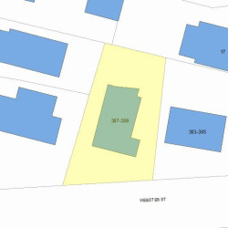 307 Webster St, Newton, MA 02466 plot plan