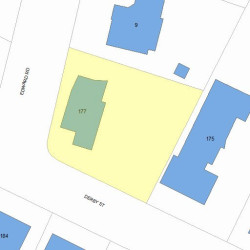 177 Derby St, Newton, MA 02465 plot plan