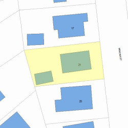 21 Winona St, Newton, MA 02466 plot plan