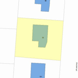 95 Upland Ave, Newton, MA 02461 plot plan