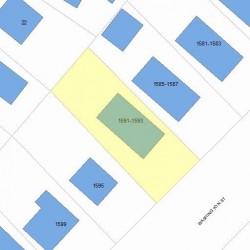 1593 Washington St, Newton, MA 02465 plot plan