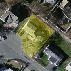 31 Van Wart Path, Newton, MA 02459 aerial view