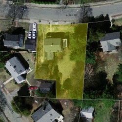 24 Alban Rd, Newton, MA 02468 aerial view