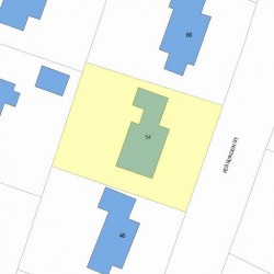 54 Fessenden St, Newton, MA 02460 plot plan