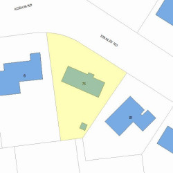 75 Stanley Rd, Newton, MA 02468 plot plan