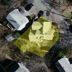 19 Beecher Ter, Newton, MA 02459 aerial view