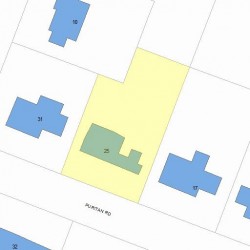 25 Puritan Rd, Newton, MA 02461 plot plan