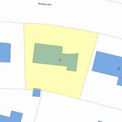 12 Truman Rd, Newton, MA 02459 plot plan