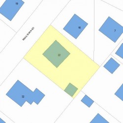 22 Brae Burn Rd, Newton, MA 02466 plot plan