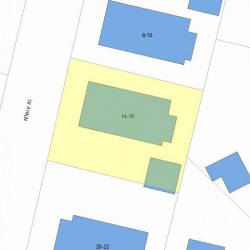 14 Noble St, Newton, MA 02465 plot plan