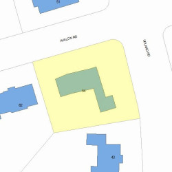 54 Avalon Rd, Newton, MA 02468 plot plan