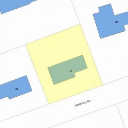 74 Kirkstall Rd, Newton, MA 02460 plot plan