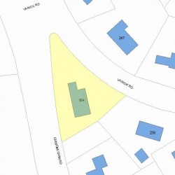 164 Quinobequin Rd, Newton, MA 02468 plot plan