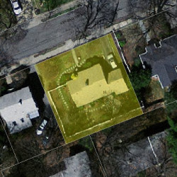 16 Kensington Ave, Newton, MA 02465 aerial view